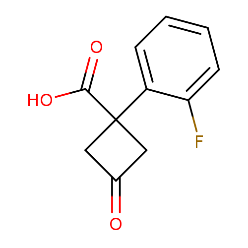 1-(2-Fluorophenyl)-3-oxocyclobutane-1-carboxylic acid