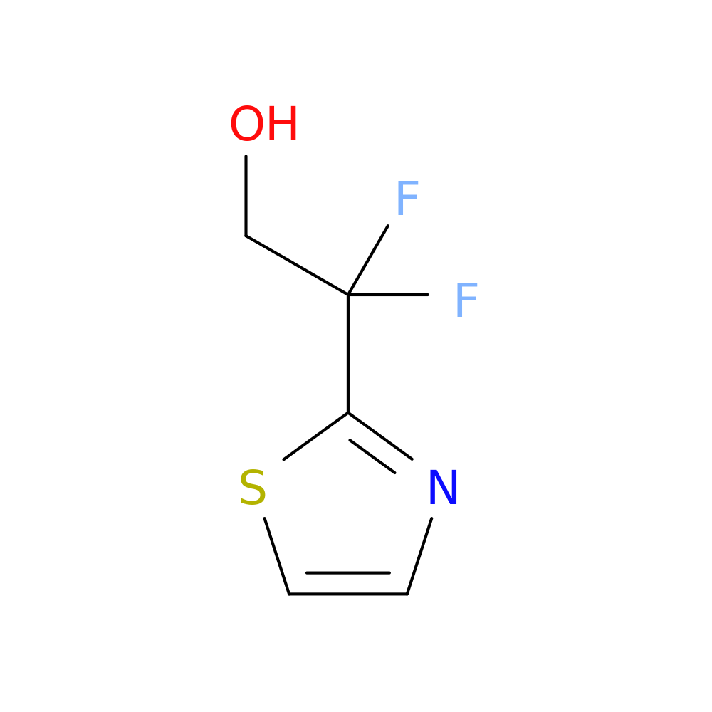2,2-difluoro-2-(1,3-thiazol-2-yl)ethan-1-ol