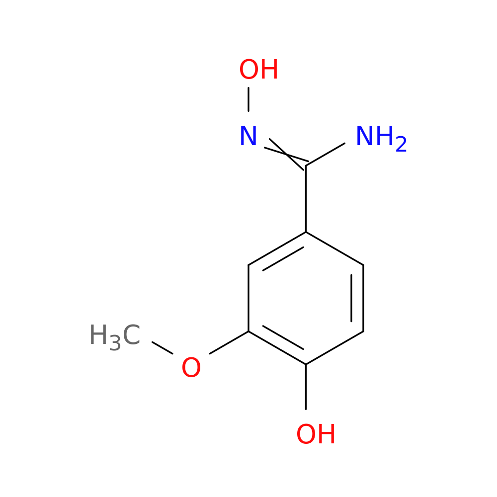 N',4-Dihydroxy-3-methoxybenzene-1-carboximidamide