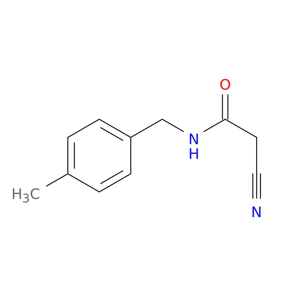 2-Cyano-N-(4-methylbenzyl)acetamide