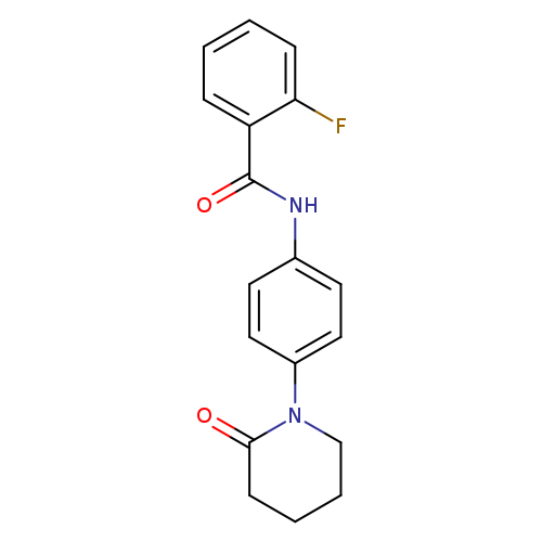 2-fluoro-N-[4-(2-oxopiperidin-1-yl)phenyl]benzamide