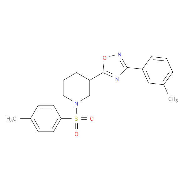 1-(4-methylbenzenesulfonyl)-3-[3-(3-methylphenyl)-1,2,4-oxadiazol-5-yl]piperidine