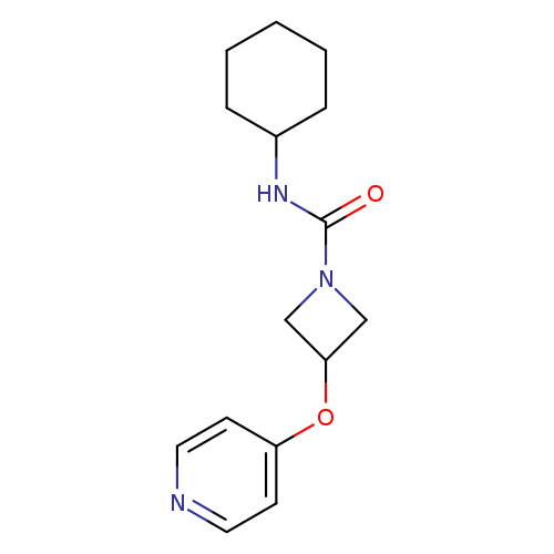 N-cyclohexyl-3-(pyridin-4-yloxy)azetidine-1-carboxamide