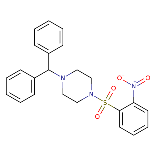 1-(diphenylmethyl)-4-(2-nitrobenzenesulfonyl)piperazine