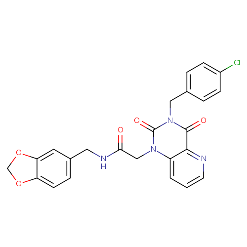 N-[(2H-1,3-benzodioxol-5-yl)methyl]-2-{3-[(4-chlorophenyl)methyl]-2,4-dioxo-1H,2H,3H,4H-pyrido[3,2-d]pyrimidin-1-yl}acetamide