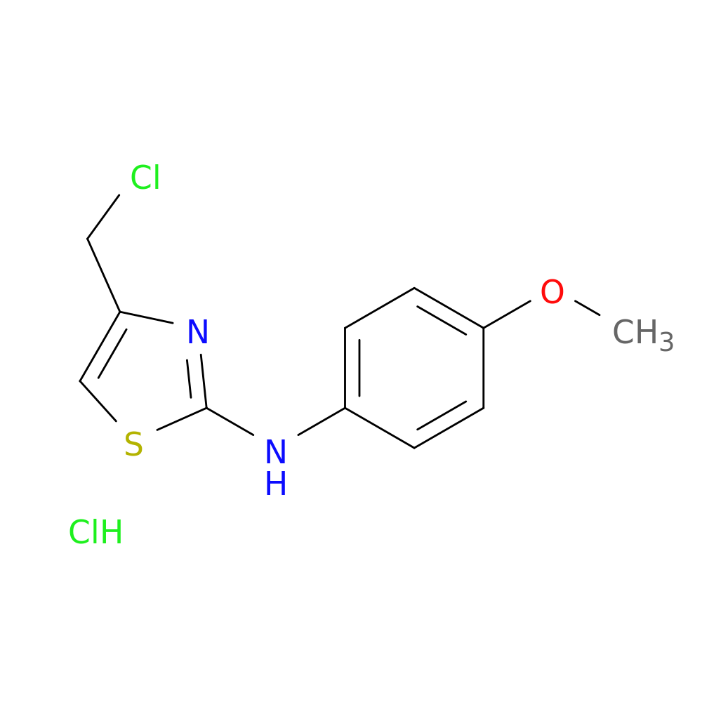 4-(Chloromethyl)-n-(4-methoxyphenyl)-1,3-thiazol-2-amine, HCl