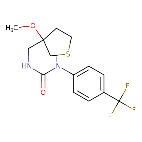 3-[(3-methoxythiolan-3-yl)methyl]-1-[4-(trifluoromethyl)phenyl]urea