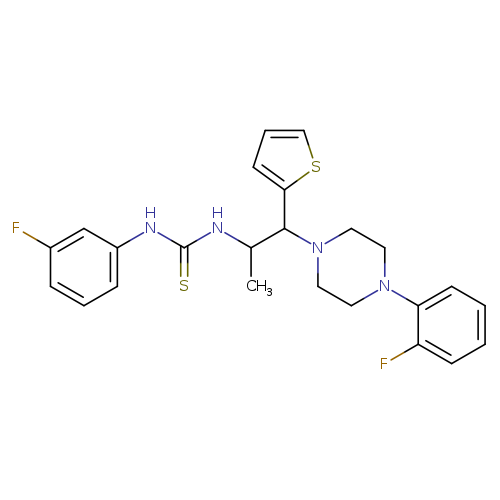 1-(3-fluorophenyl)-3-{1-[4-(2-fluorophenyl)piperazin-1-yl]-1-(thiophen-2-yl)propan-2-yl}thiourea