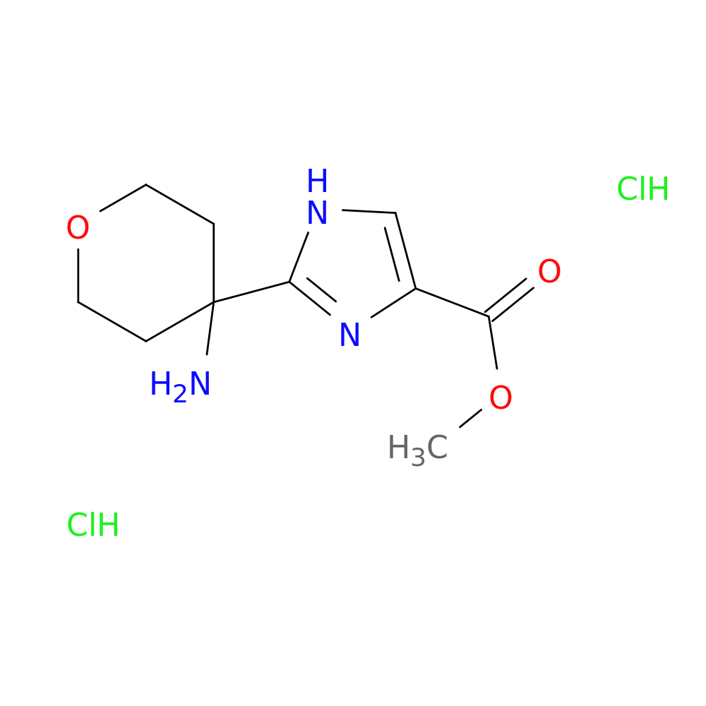 methyl 2-(4-aminooxan-4-yl)-1H-imidazole-4-carboxylate dihydrochloride