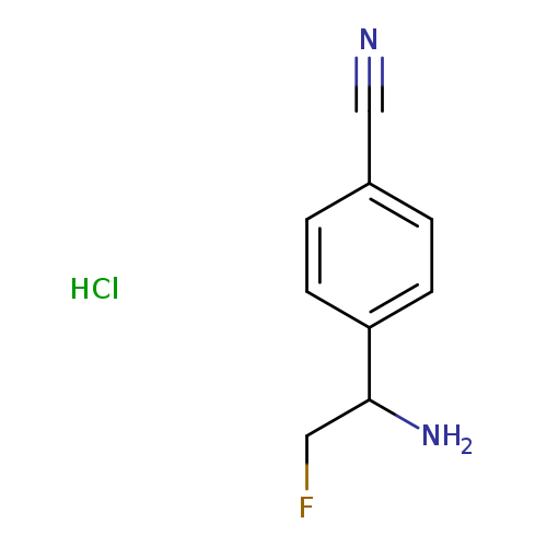4-(1-amino-2-fluoroethyl)benzonitrile hydrochloride