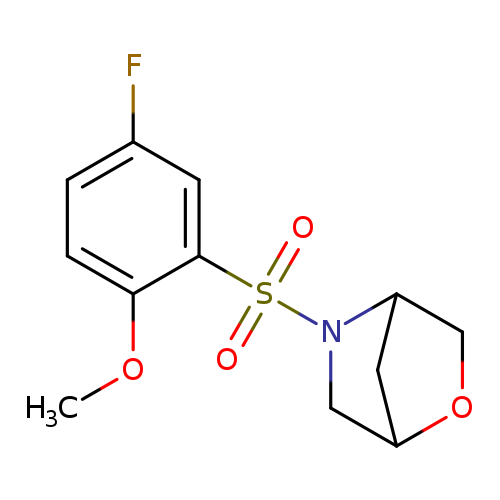 5-(5-fluoro-2-methoxybenzenesulfonyl)-2-oxa-5-azabicyclo[2.2.1]heptane