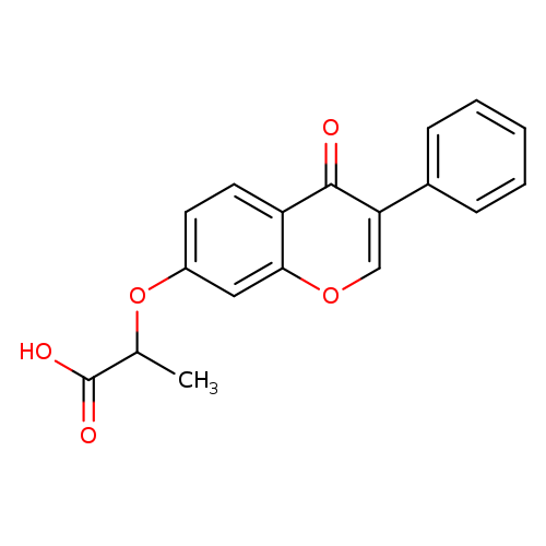 2-[(4-OXO-3-PHENYL-4H-CHROMEN-7-YL)OXY]PROPANOIC ACID