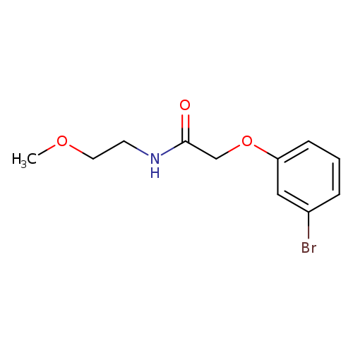 2-(3-Bromophenoxy)-N-(2-methoxyethyl)acetamide