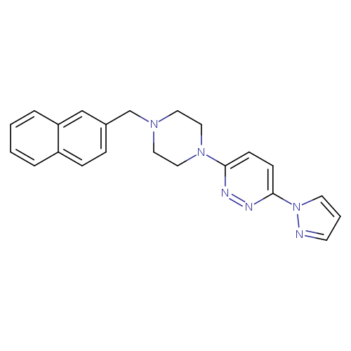 3-{4-[(naphthalen-2-yl)methyl]piperazin-1-yl}-6-(1H-pyrazol-1-yl)pyridazine