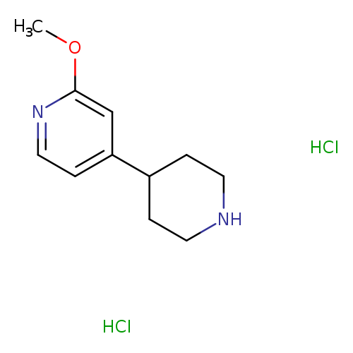 Pyridine, 2-methoxy-4-(4-piperidinyl)-, hydrochloride (1:2)