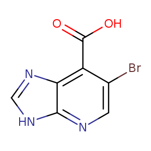 3H-Imidazo[4，5-b]pyridine-7-carboxylic acid， 6-bromo-OTHER CA INDEX NAMES:1H-Imidazo[4，5-b]pyridine-7-carboxylic acid， 6-bromo-