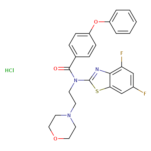 N-(4,6-difluoro-1,3-benzothiazol-2-yl)-N-[2-(morpholin-4-yl)ethyl]-4-phenoxybenzamide hydrochloride