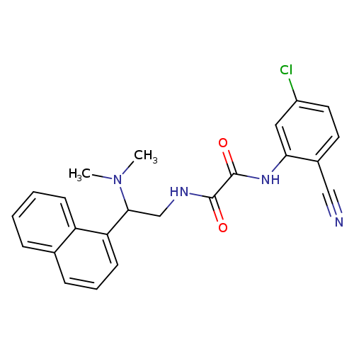 N'-(5-chloro-2-cyanophenyl)-N-[2-(dimethylamino)-2-(naphthalen-1-yl)ethyl]ethanediamide