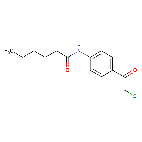 N-[4-(2-chloroacetyl)phenyl]hexanamide