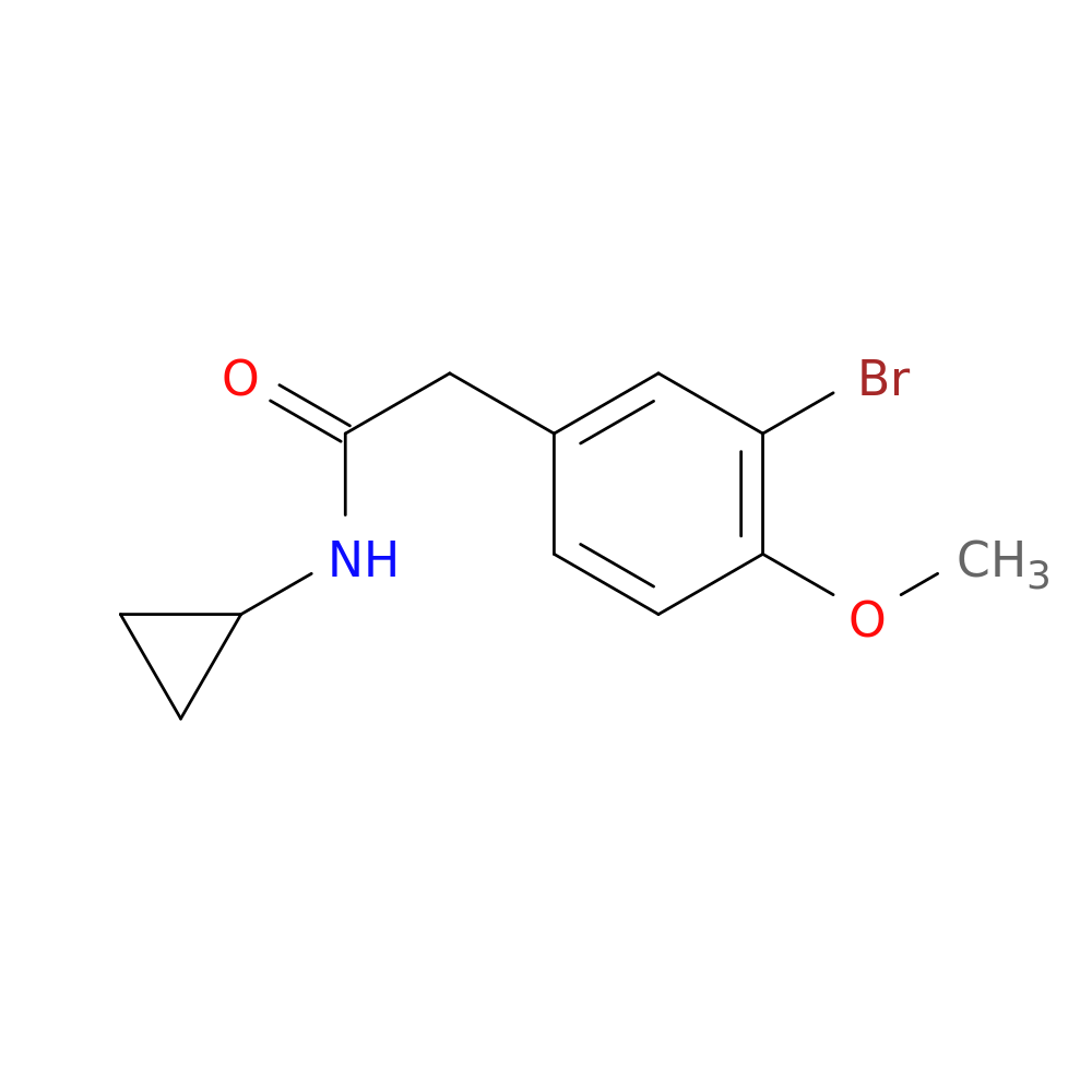 2-(3-Bromo-4-methoxyphenyl)-N-cyclopropylacetamide