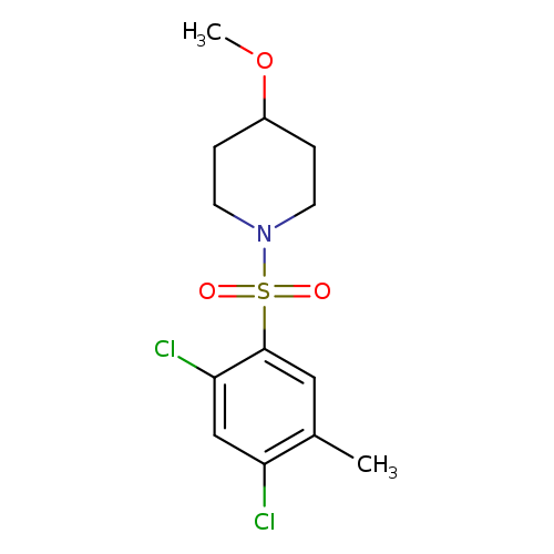 1-(2,4-dichloro-5-methylbenzenesulfonyl)-4-methoxypiperidine