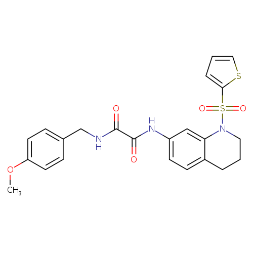 N'-[(4-methoxyphenyl)methyl]-N-[1-(thiophene-2-sulfonyl)-1,2,3,4-tetrahydroquinolin-7-yl]ethanediamide