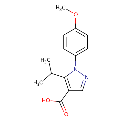 1-(4-METHOXYPHENYL)-5-(PROPAN-2-YL)-1H-PYRAZOLE-4-CARBOXYLIC ACID