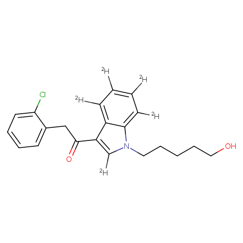 2-(2-chlorophenyl)-1-(1-(5-hydroxypentyl)-1H-indol-3-yl)ethan-1-one-2,4,5,6,7-d5