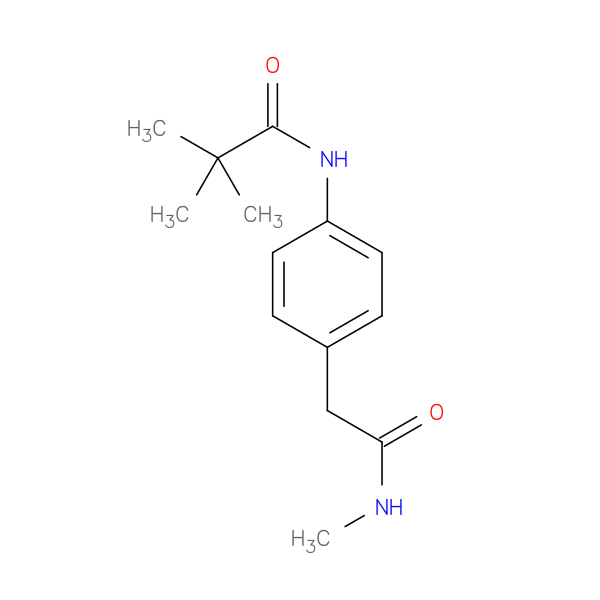 2,2-dimethyl-N-{4-[(methylcarbamoyl)methyl]phenyl}propanamide
