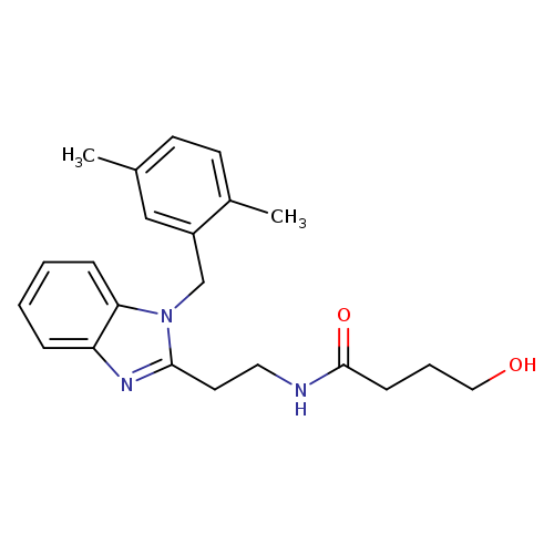 N-(2-{1-[(2,5-dimethylphenyl)methyl]-1H-1,3-benzodiazol-2-yl}ethyl)-4-hydroxybutanamide