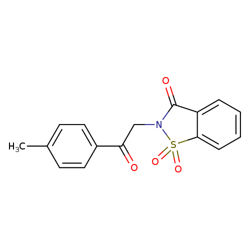 2-[2-(4-methylphenyl)-2-oxoethyl]-1H-1,2-benzisothiazole-1,1,3(2H)-trione
