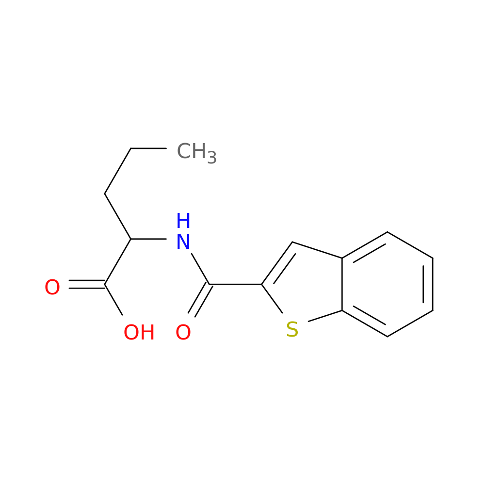 2-[(1-benzothiophen-2-yl)formamido]pentanoic acid