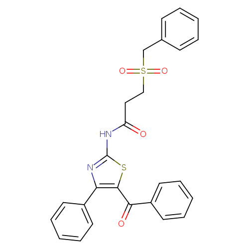 N-(5-benzoyl-4-phenyl-1,3-thiazol-2-yl)-3-phenylmethanesulfonylpropanamide