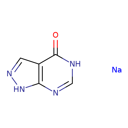 4H-Pyrazolo[3,4-d]pyrimidin-4-one, 1,5-dihydro-, sodium salt (1:1)
