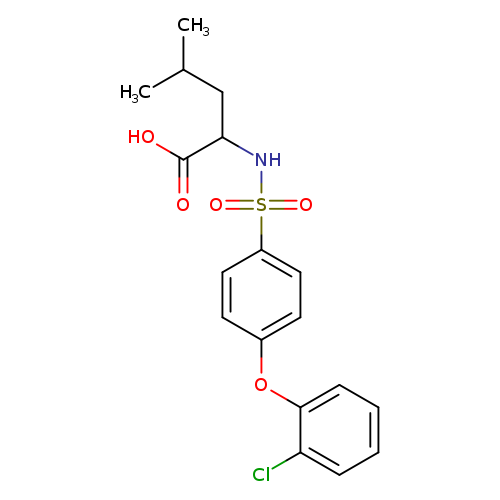 L-Leucine, N-[[4-(2-chlorophenoxy)phenyl]sulfonyl]-