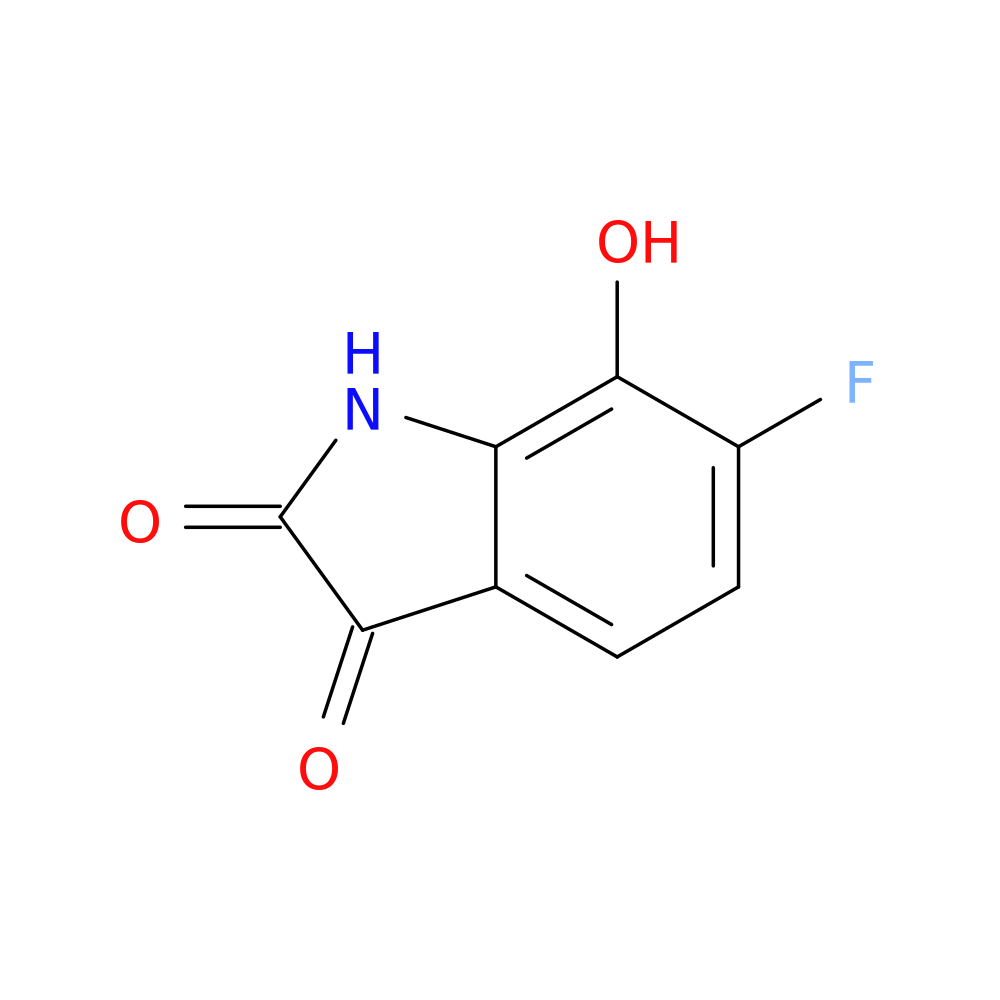 6-fluoro-7-hydroxy-2,3-dihydro-1H-indole-2,3-dione
