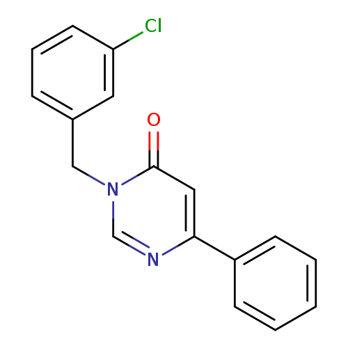 3-[(3-chlorophenyl)methyl]-6-phenyl-3,4-dihydropyrimidin-4-one