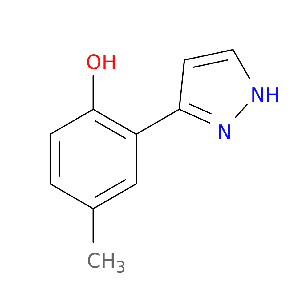 4-Methyl-2-(1H-pyrazol-3-yl)phenol