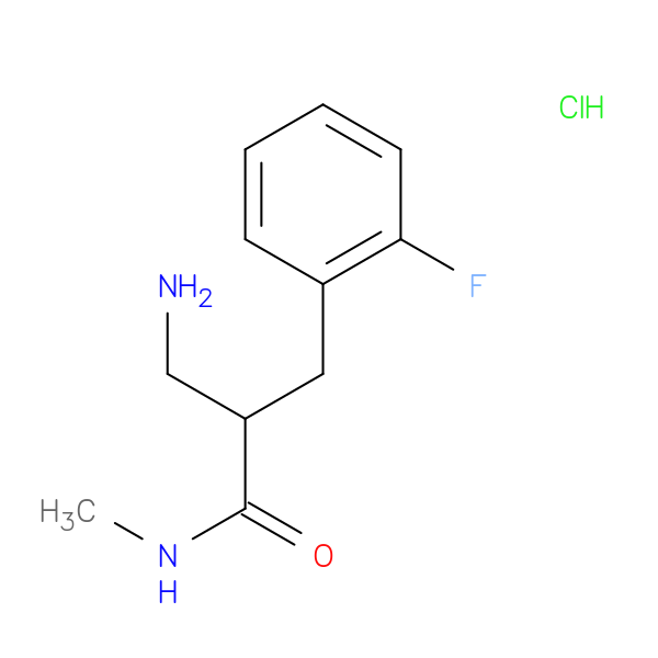3-amino-2-[(2-fluorophenyl)methyl]-N-methylpropanamide hydrochloride