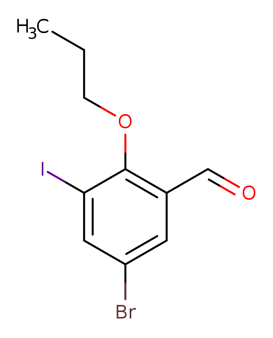 5-bromo-3-iodo-2-propoxybenzaldehyde