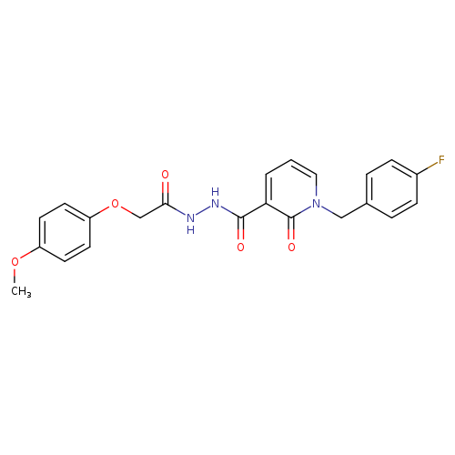 N'-{1-[(4-fluorophenyl)methyl]-2-oxo-1,2-dihydropyridine-3-carbonyl}-2-(4-methoxyphenoxy)acetohydrazide