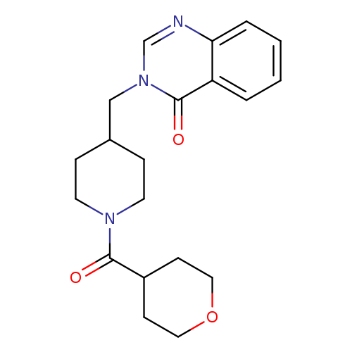 3-{[1-(oxane-4-carbonyl)piperidin-4-yl]methyl}-3,4-dihydroquinazolin-4-one