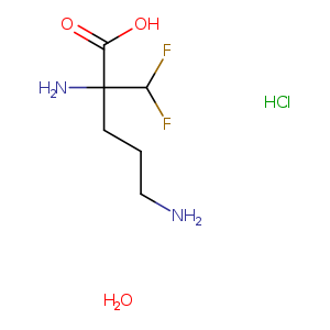 Ornithine,2-(difluoromethyl)-, hydrochloride, hydrate (1:1:1)