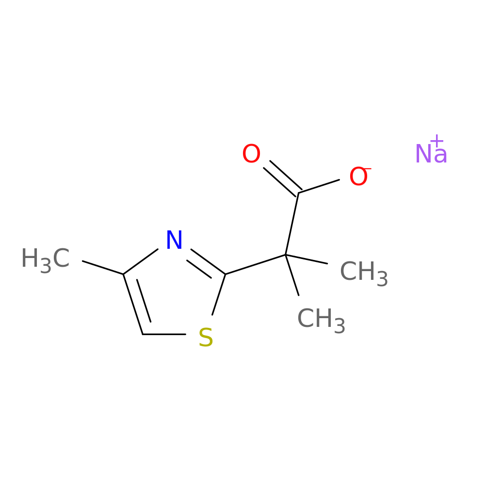 sodium 2-methyl-2-(4-methyl-1,3-thiazol-2-yl)propanoate