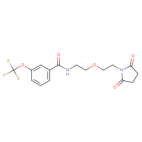 N-{2-[2-(2,5-dioxopyrrolidin-1-yl)ethoxy]ethyl}-3-(trifluoromethoxy)benzamide