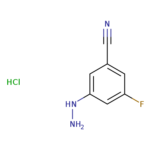 3-fluoro-5-hydrazinylbenzonitrile hydrochloride
