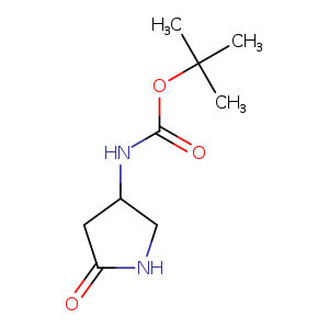 Carbamic acid, N-​(5-​oxo-​3-​pyrrolidinyl)​-​, 1,​1-​dimethylethyl ester