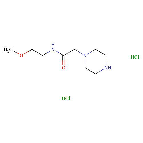 N-(2-methoxyethyl)-2-(piperazin-1-yl)acetamide dihydrochloride