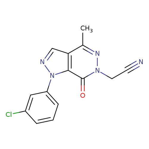 2-[1-(3-chlorophenyl)-4-methyl-7-oxo-1H,6H,7H-pyrazolo[3,4-d]pyridazin-6-yl]acetonitrile