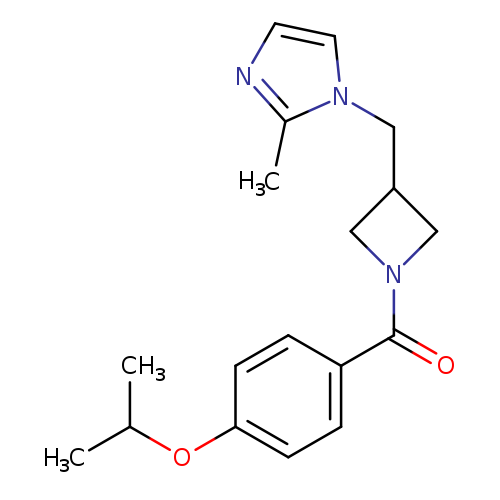 2-methyl-1-({1-[4-(propan-2-yloxy)benzoyl]azetidin-3-yl}methyl)-1H-imidazole